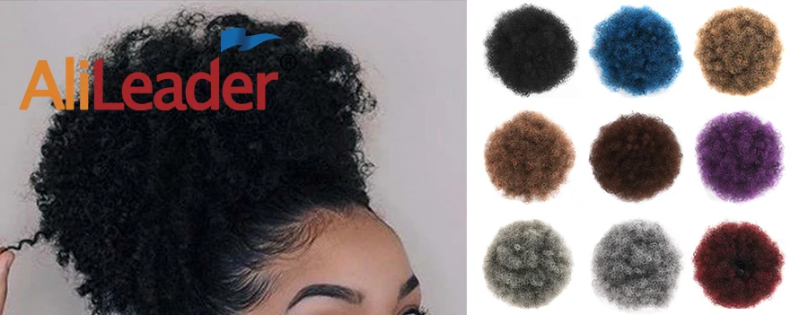 Alileader Synthetic New Kinky Hair Bun Claw Clip Ponytail Hair Extensions Drawsting Short Ponytail Fluffy Afro Short Hair Buns 12 Alileader Synthetic New Kinky Hair Bun Claw Clip Ponytail Hair Extensions Drawsting Short Ponytail Fluffy Afro Short Hair Buns