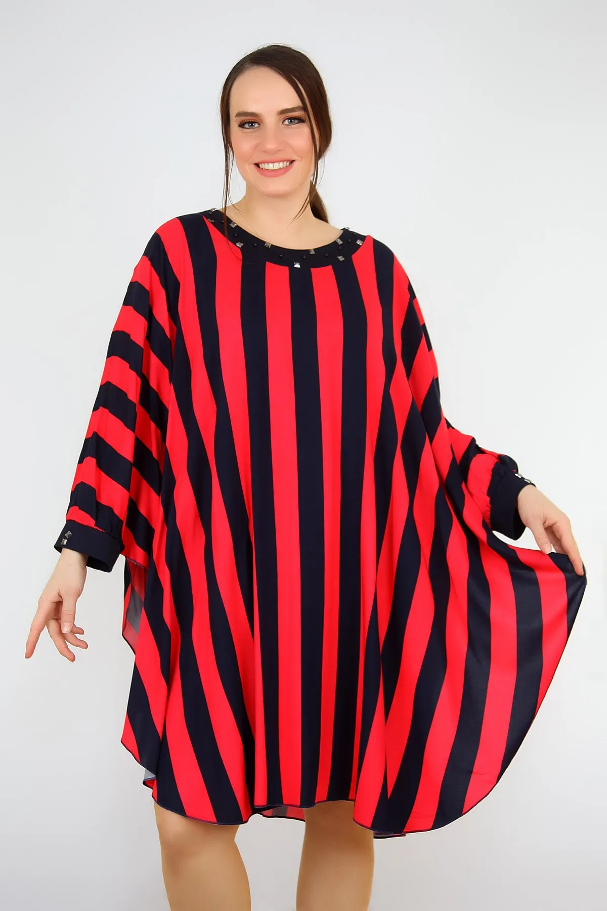 

Pianoluce Ladies Large Size Striped Dress Pattern 3253