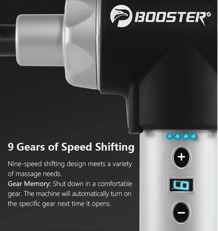 Дропшиппинг Booster Pro 2 супер низкий уровень шума и долгий рабочий вибрирующий глубокий терагун массаж мышц пистолет 24 В
