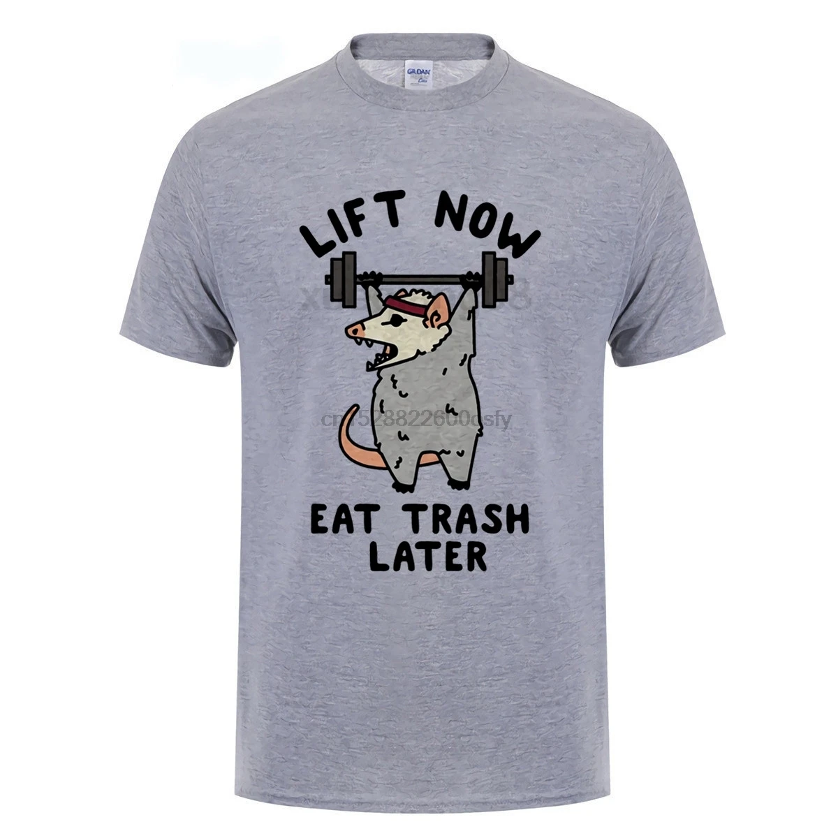 

Lift Now Eat Trash Later Opossum Mens T-Shirt