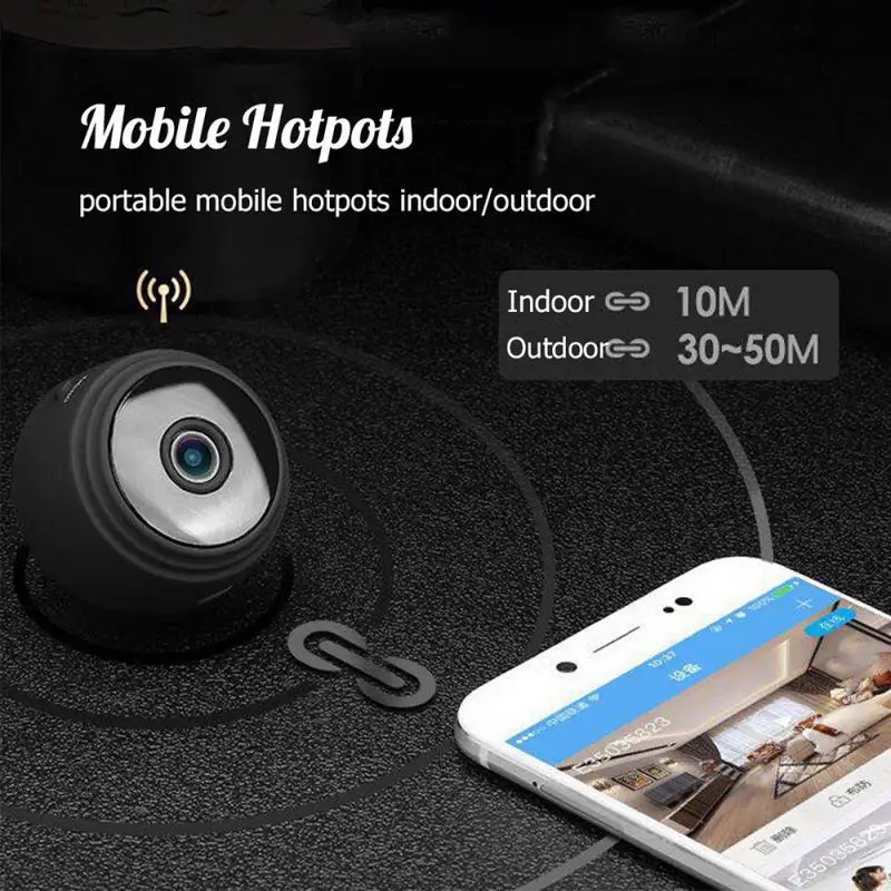 Wifi Mini Camera Home Security P2P Camera WiFi, Night Vision Wireless Surveillance Camera, Remote Phone App Camera