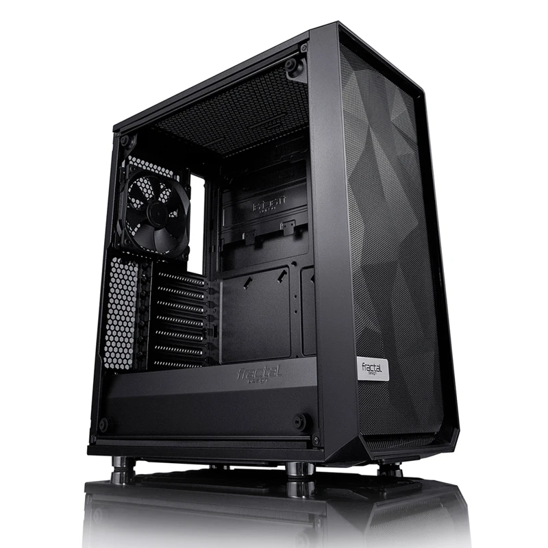 Корпус Fractal Design Meshify C Blackout TG черный без БП ATX 5x120mm 4x140mm 2xUSB3.0 audio bott PS