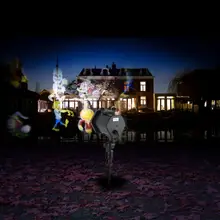 Светодиоды пейзаж проектор огни водонепроницаемый Газон лампа с 12 горки для пасхи открытый сад Праздник Вечеринка украшение дома