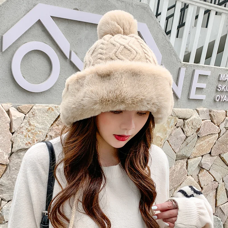 Elegant Girls Thicken Ski Snow Cap New 