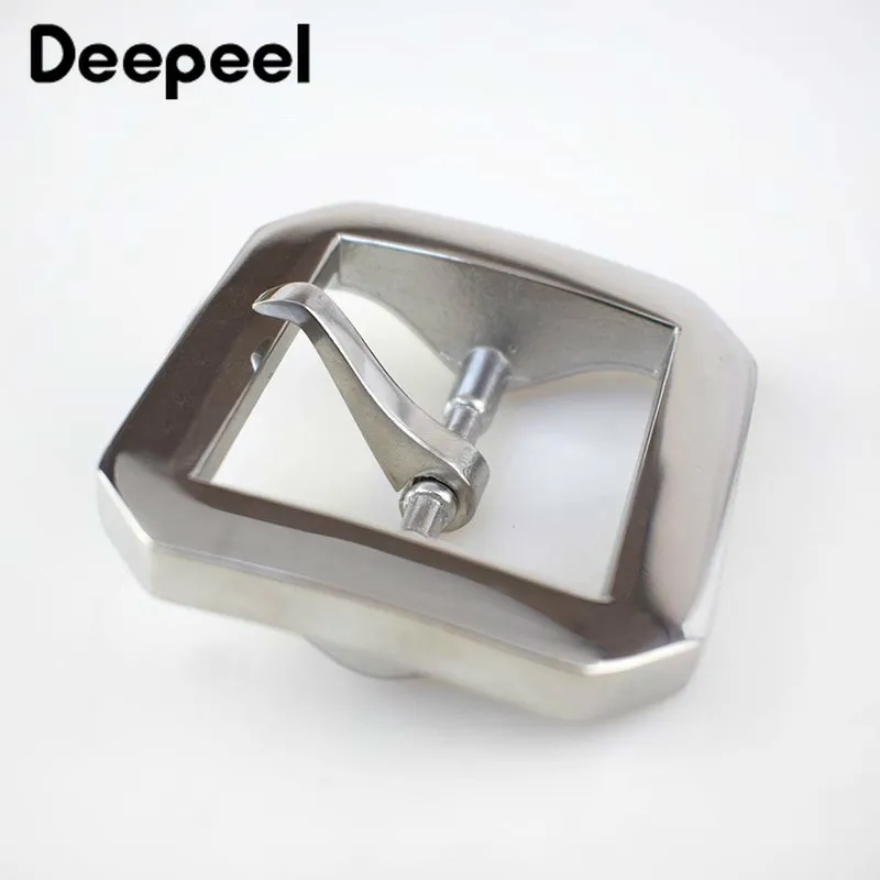 Deepeel 40mm Stainless Steel Solid Brass Belt Buckles Pin Cowboy for Men Jeans Accessories DIY Leather Craft Fit 3.7 3.9cm Belts| |