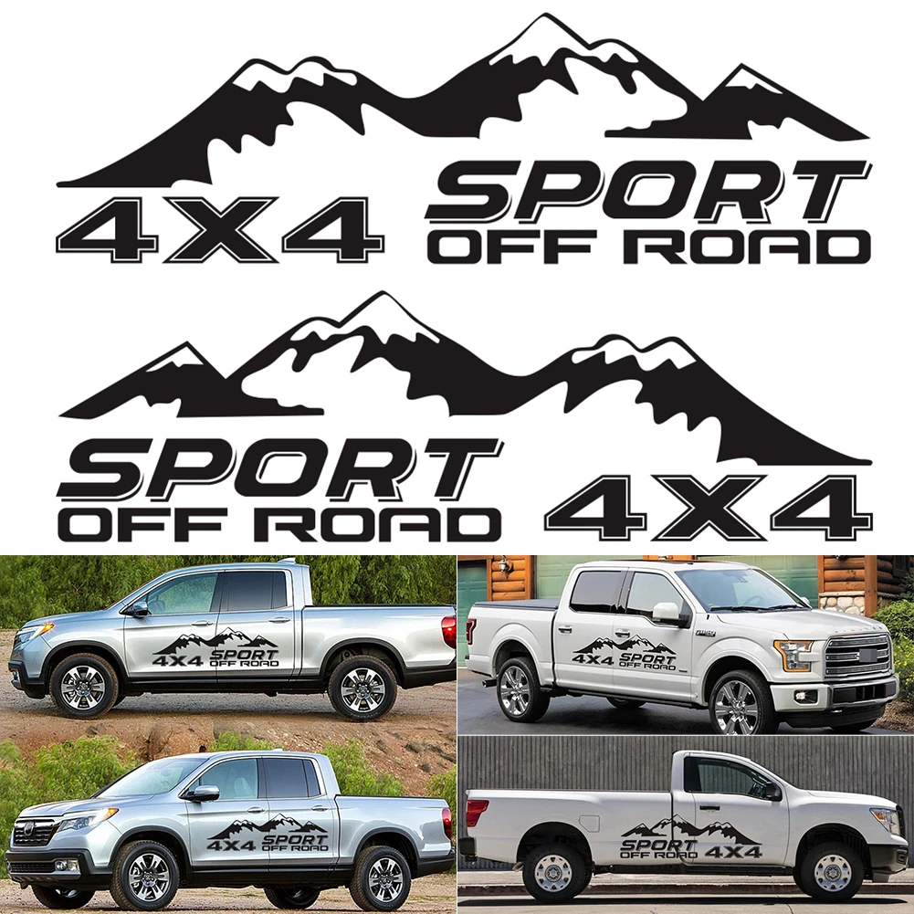2 шт. графический винил 4X4 внедорожник стикеры пикап наклейка для D-MAX Navara