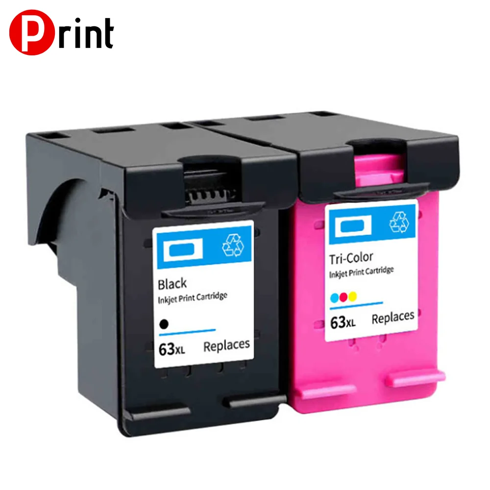 Cartuchos de tinta para impresora HP 63 XL Deskjet 1110, 1112, 2130, 2131,  2132, 2133, 63 XL|Cartuchos de tinta| - AliExpress