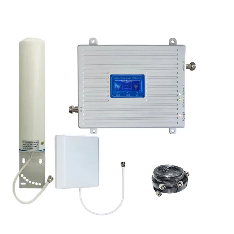Ретранслятор 3G 4G двухдиапазонный усилитель DCS/FDD LTE 1800 + WCDMA/UMTS 2100 _ сигнала полный