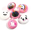 Cartoon Dream Comb Portable Travel Air Bag Massage Cute Cartoon Animal Pattern Folding With Mirror Modeling Tool  Mini Brush 1