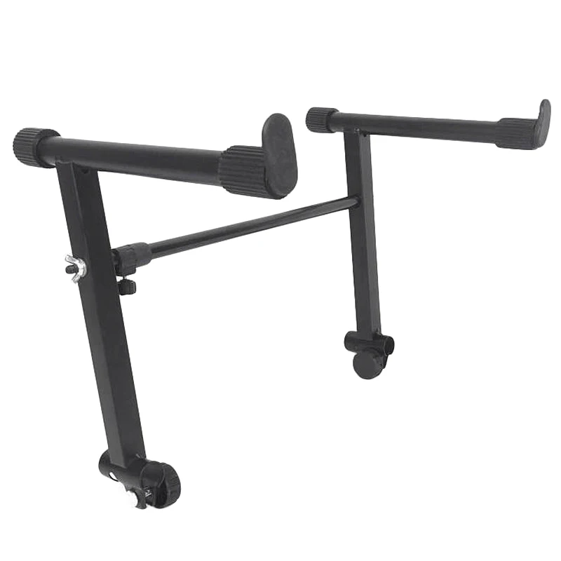 Adjustable Black Heightening Electronic Piano Rack Stand Keyboard Support Holder