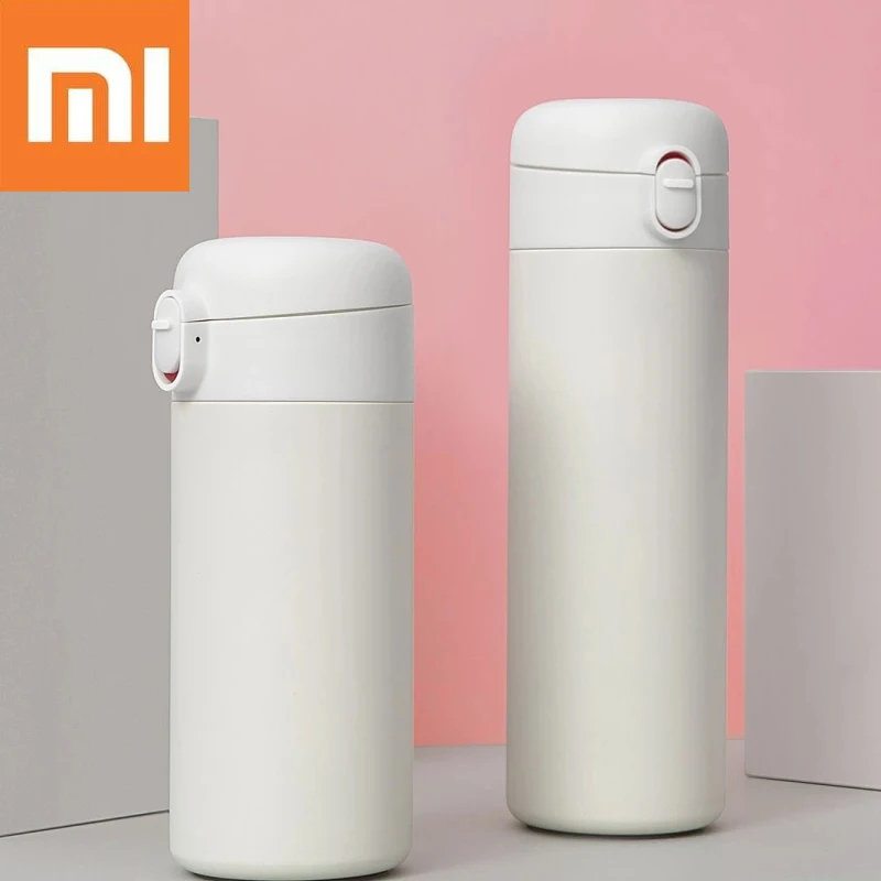 Xiaomi Pinlo 400 мл/530 мл Нержавеющая сталь Питьевая чашка холодная вакуумная 6-часовая бутылка для воды «Умная» бутылка простой ручной изоляции замок
