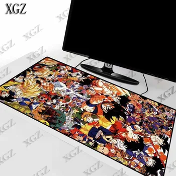 

XGZ Anime Dragon Ball Z Large Gaming Mouse Pad Gamer Computer pad Anti-slip Natural Rubber Locking Edge Mat Xl Xxl