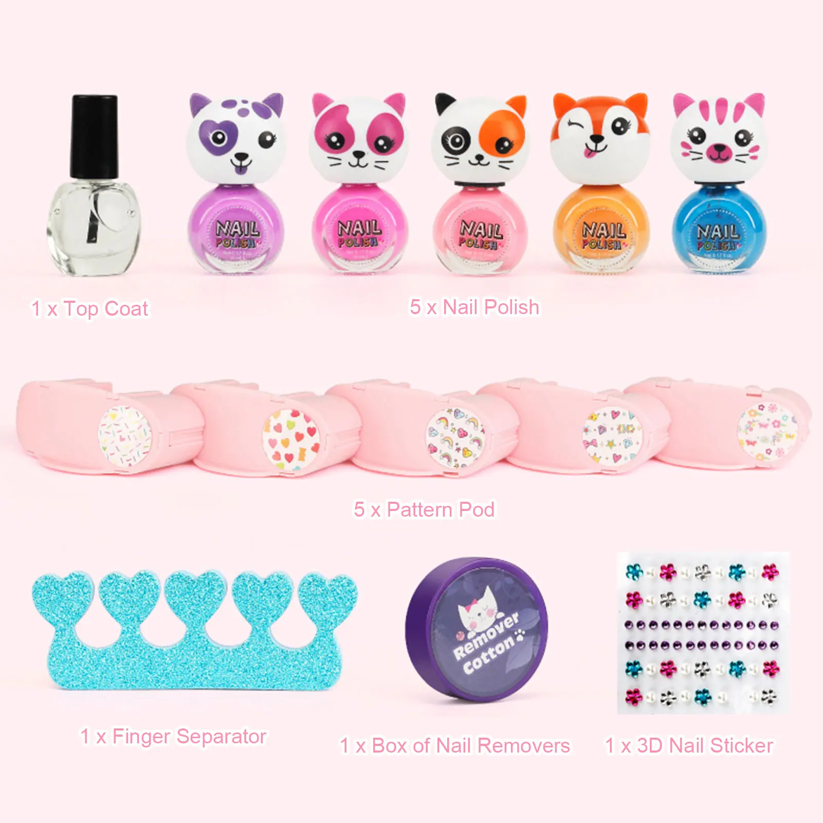 Machine à ongles jouet pour filles, accessoires pour ongles mignons,  ensemble de vernis à ongles, cadeau d'anniversaire, boîte de beauté pour  enfants - AliExpress