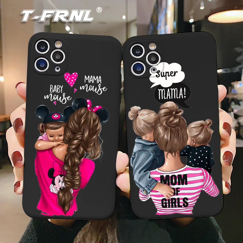 Мягкий чехол из ТПУ для iPhone 11 Mom love baby 5 5S 6 6S 7 8 Plus X XR XS Pro Max SE 2020 | Мобильные телефоны