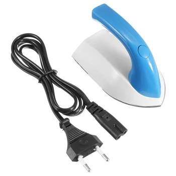 

EU Plug DIY Mini Electric Iron Portable Mini Iron Free Steel Non-Tempering Electric Iron Travel Non-Temperature Controlled Elect