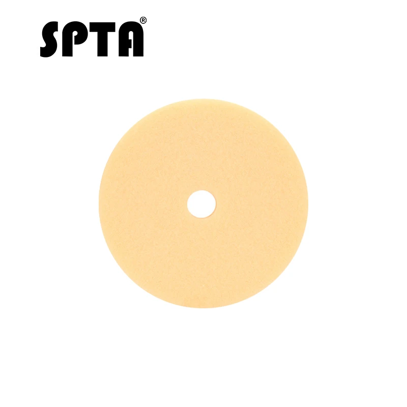 1 Piece Orange Pad SPTA 6 дюймов ультра-тонкий полировальный коврик самоклеющийся Т-образная Автомобильная Вощеная губка Полировочная поролоновая накладка конический край для 5 дюймов DA/RO полировщик - Цвет: 1 Piece Orange Pad