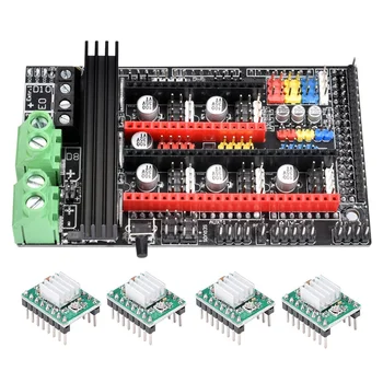 

Upgraded for Ramps 1.6 Plus Control Board Base on Ramps 1.6/1.5/1.4 with 4Pcs A4988 Stepper Motor Drivers for 3D Printer Part