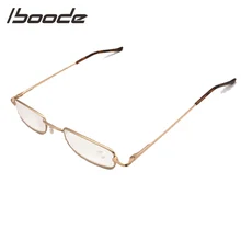 IBOODE квадратные металлические очки для чтения женские и мужские пресбиопические очки женские мужские очки при дальнозоркости унисекс диоптрические очки