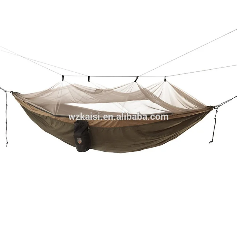 

Multi-functional Camping Mosquito Net Hammock Outdoor Parachute Cloth Hammock Nylon Army Green Air Tent Hammock