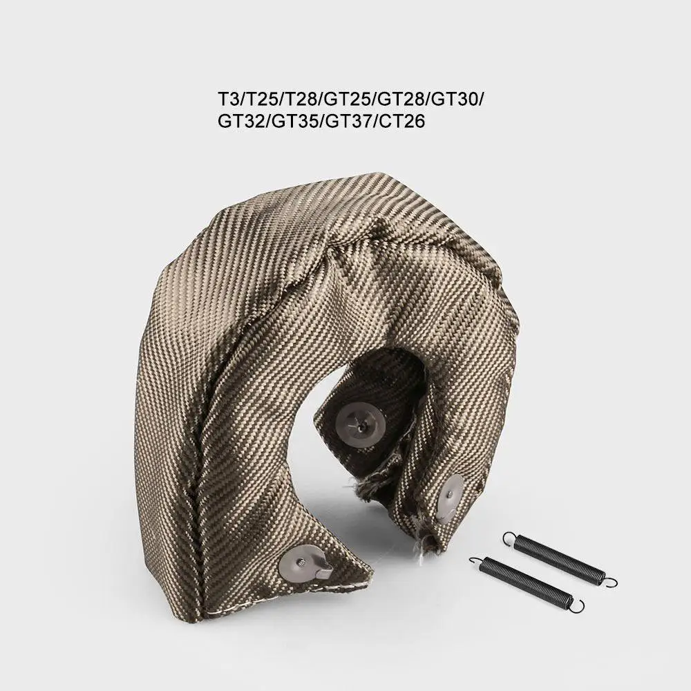 T3 T25 T28 GT25 28 30 35 Titanium Lava Fiber Turbo Blanket Heat Shield Barrier Turbocharger Cover Wrap Thermal Protection | Автомобили и