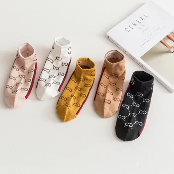 

5 pairs 2020 new look,high quality and fashion women and men cotton shipsocks