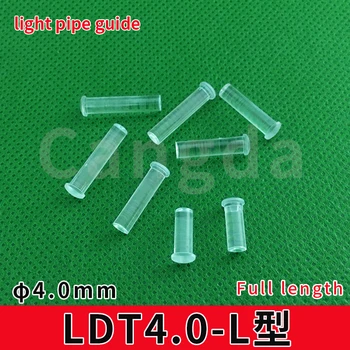 

100PC 4MM Clear color Round Light Pipe guide PNL MNT 2.54MM-21.1MM LONG FOR 4MM Led Diode LED Tube Lampshade Replace LDT4.0