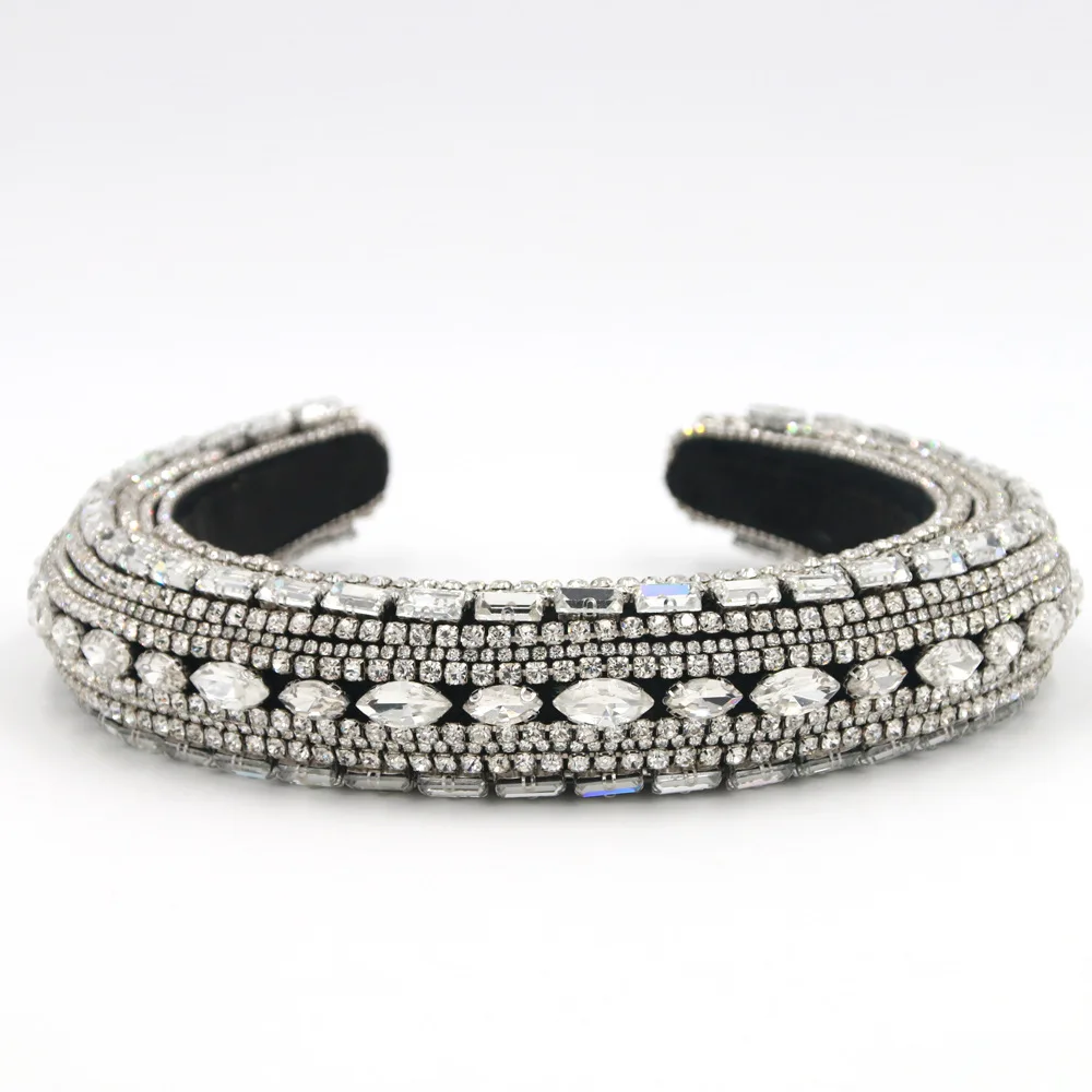 Comprar Variedad de plata de cristal de novia tiara de la Corona de perlas de moda reina tocado de boda peinados de novia accesorios de la joyería al por mayor