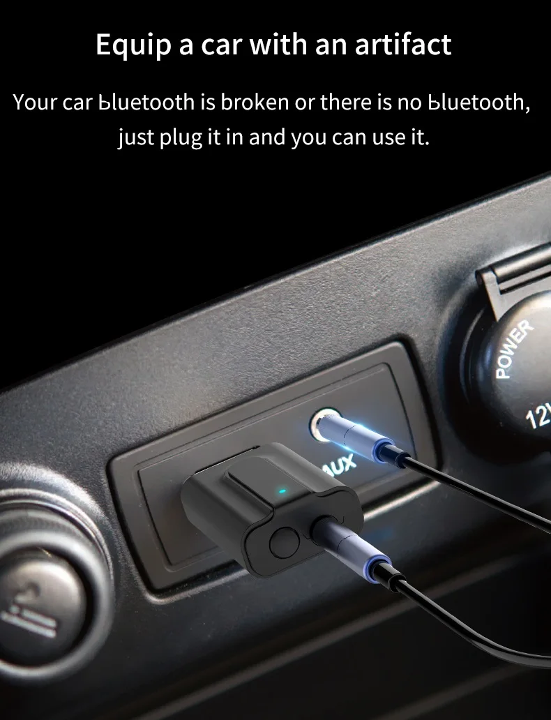 LEORY 2 в 1 bluetooth 5,0 адаптер USB на 3,5 мм аудио HiFi Звук беспроводной приемопередатчик для компьютерные наушники Динамик