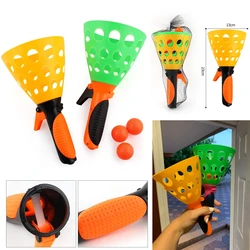 1 paires Double balle de Ping Pong bout à bout Sports de plein air jeu jouet lancement lancer attraper balle ensemble Parent enfant jouets interactifs 