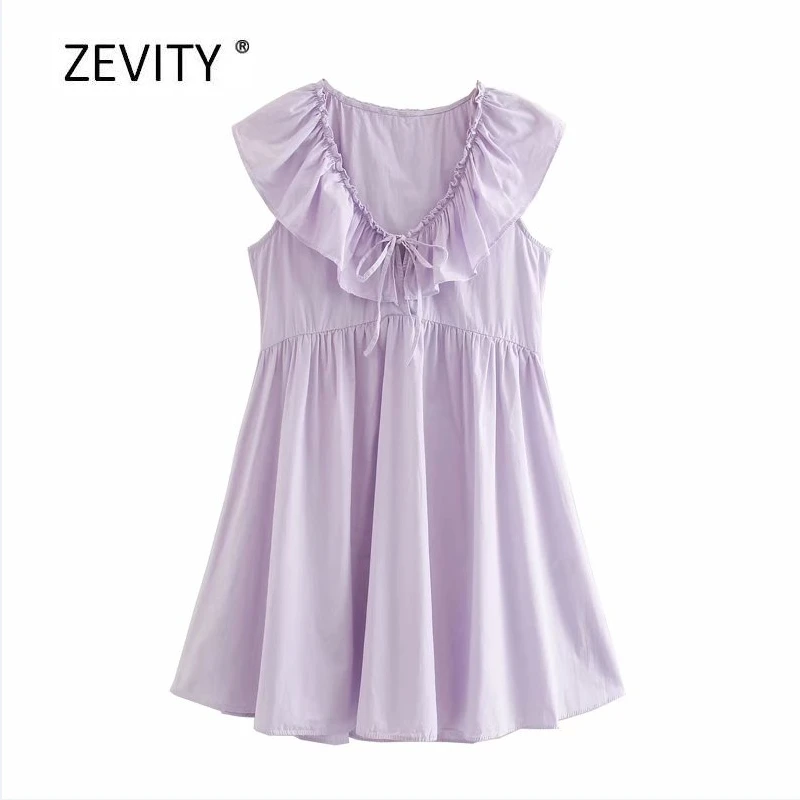 New Women sweet v neck bow cascading ruffle solid mini dress female sleeveless casual poplin vestido chic pleats Dresses DS4134 New Women sweet v neck bow cascading ruffle solid mini dress female sleeveless casual poplin vestido chic pleats Dresses DS4134