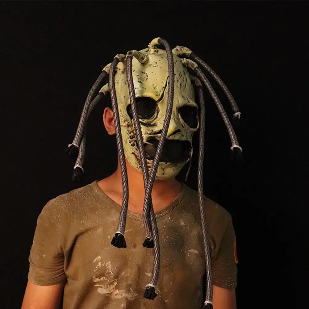 Маска Slipknot ужас латексная гримаса дерево маска монстра реалистичный косплей реквизит для Хэллоуина бар представления ночное представление
