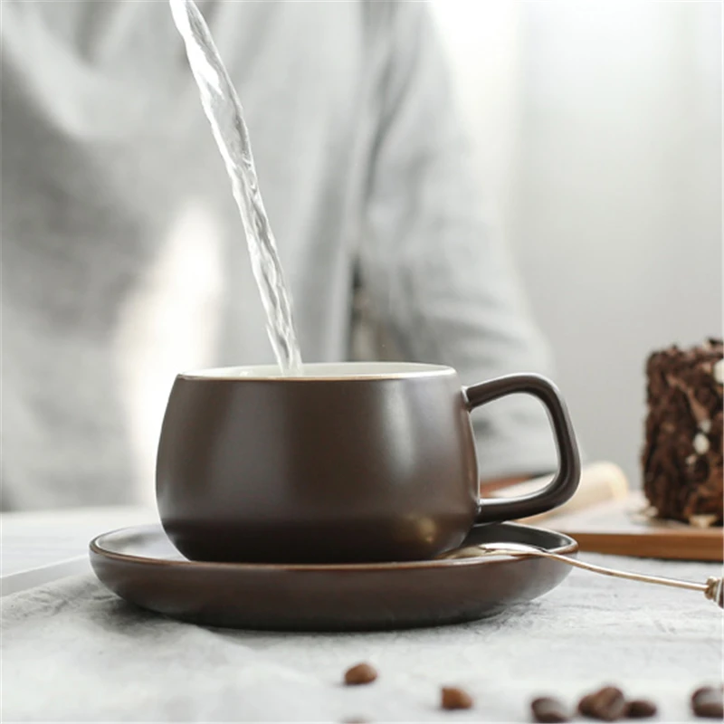 Фарфоровые кружки ручной работы 250 мл оригинальные в форме барабана Ретро мода