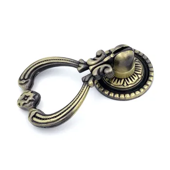 

Hot Sale Zinc Alloy Antique Single Hole Pull Ring Cabinet Door Drawer Handle Furniture Hardware Pendant Handle Cabinet Handles