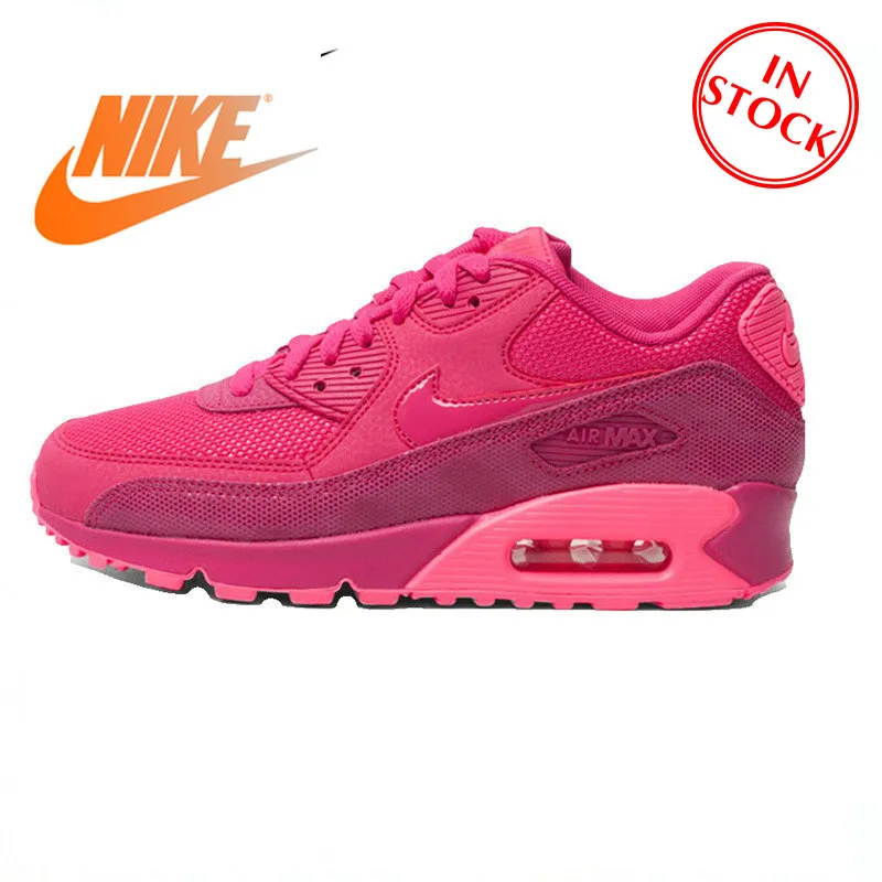 Оригинальный Nike Оригинальные кроссовки AIR MAX 90 PREMIUM Для женщин спортивная обувь для бега на открытом воздухе удобная спортивная обувь новый