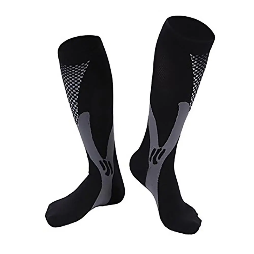 B Compression Socks Casual Style Knee High/Long Elastic Nylon Hosiery Running Footwear Accessories New - Цвет: B