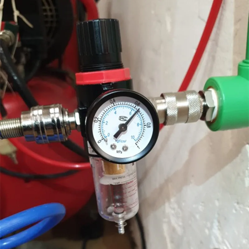 Régulateur de pression de filtre à Air chaud, 1/4 pouces, séparateur d'eau,  outil de compresseur d'air, filtre avec connecteur 10MM - AliExpress