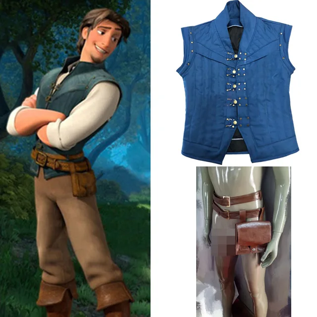 Film Rapunzel Mantel Halloween Manner Cosplay Rapunzel Tangled Flynn Reiter Kostum Nur Weste Movie Tv Costumes Aliexpress