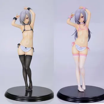 

24cm Anime Q-six Sexy Figure Akeiro Kaikitan swimsuit Long Hair & short hair ver PVC Action Figures toys Anime figure Model Gift