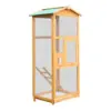 PawHut Bird Cage Large Parrot for Wooden Garden 68 × 63 × 165 cm