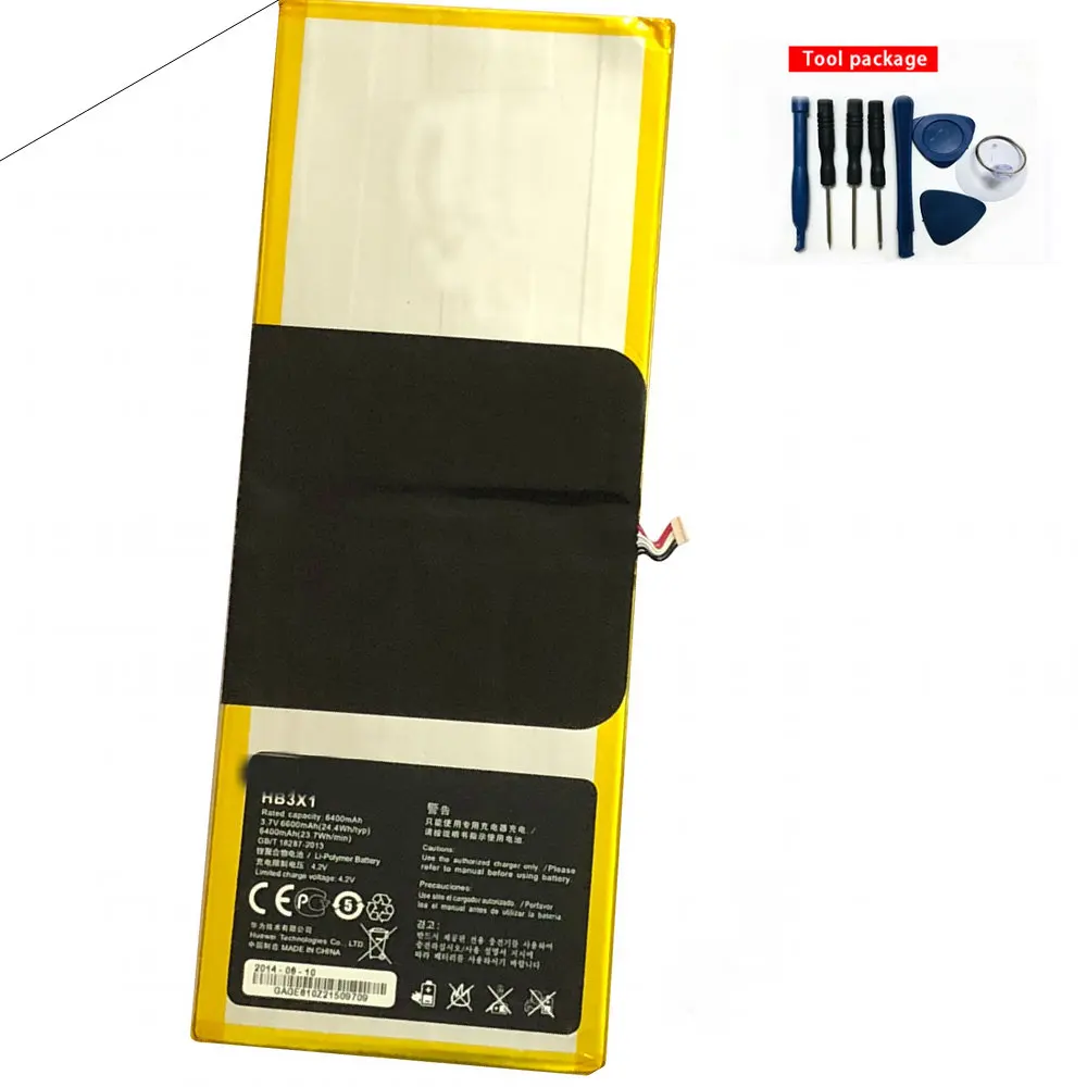 Original Hb3x1 Battery 6400mah For Huawei Mediapad 10 Link S10201wa
