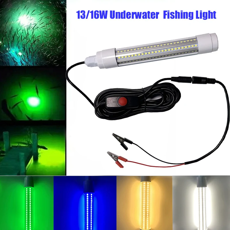 12V-48V 5M Submersible Fishing Light LED Deep Drop Waterproof IP68 Lures  Fish Finder Lamp Attracts Prawns Squid Krill Underwater - AliExpress