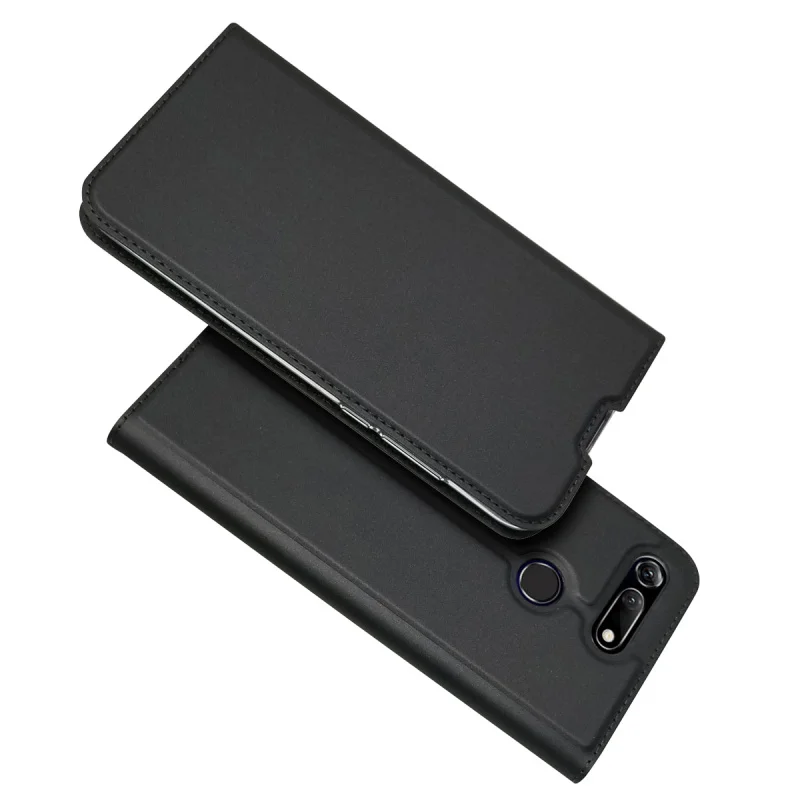 Grey Original Brand PU Leather Case For Huawei Honor View 20 Coque V20 Luxury Thin Flip Wallet Cover For Huawei Honor View 20 Cases - Цвет: Grey