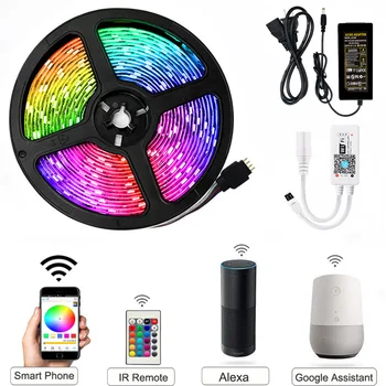 

Colorful RGB Set Light with 24-key Smart Remote Control Smart Wifi Light with Set 5050 Epoxy Waterproof Christmas Decoration