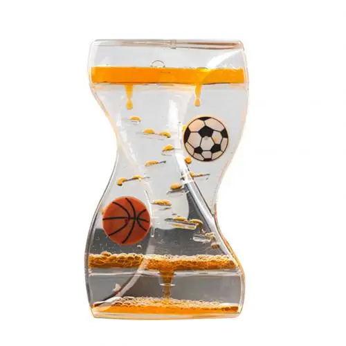 Перемещение Капельное масло песочные часы жидкость пузырь таймер детские игрушки Офис стол Декор часы песочные часы на день рождения Таймер-подарок украшения - Цвет: Orange