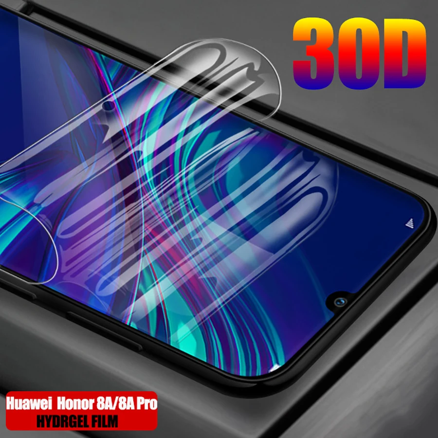 30D передняя + задняя Гидрогелевая пленка для huawei honor 8A JAT-LX1 8 A полное покрытие