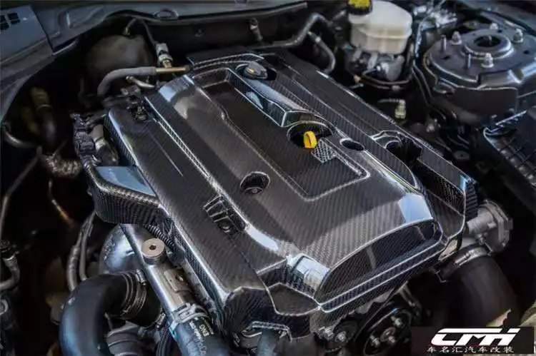 Автомобиль углеродного волокна стиль крышка двигателя капот подходит для Ford Mustang 2,3 T