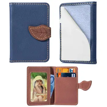 

Fashion Embossed Flower Adhesive Credit Card Pouch Case Pocket Sticker Phone Stand Holder Wallet L
