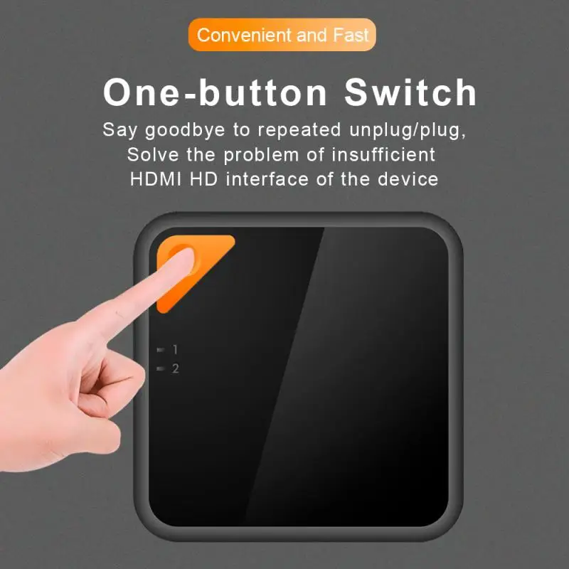Двунаправленный сплиттер HDMI 1 вход 2 выхода/2 входа выход 4K x 2K 3D переключатель 1080P HD