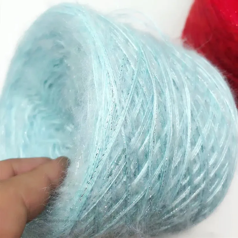250g 소모사 캐시미어와 실크 모헤어 원사 DIY 스웨터 코트 슈퍼 소프트 스카프 목도리 뜨개질 크로 셰 뜨개질 원사 양모 혼합 원사