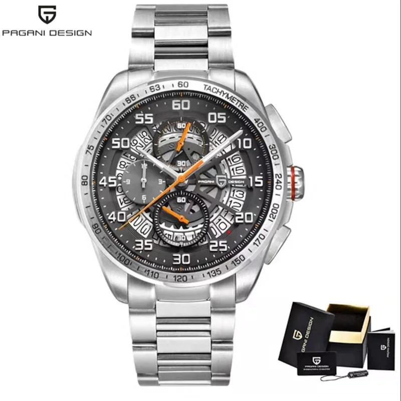 stainless orange Мужские/мужские часы Топ бренд класса люкс автоматические/механические/роскошные часы мужские спортивные наручные часы Мужские часы reloj hombre tourbillon - Цвет: stainless orange